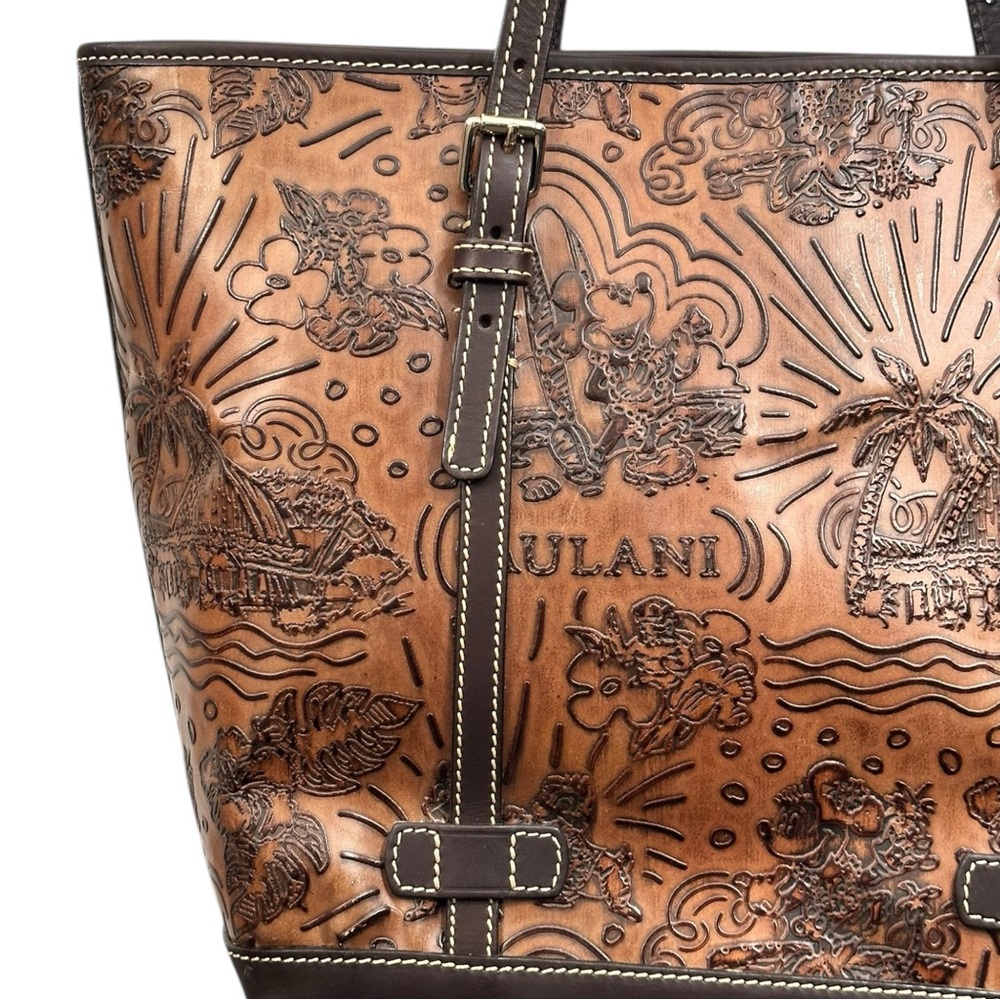 Dooney & Bourke Disney Parks Aulani Brown Leather Tote Bag - Picture 7 of 11